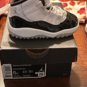 Jordan Kids Black and White Sneakers